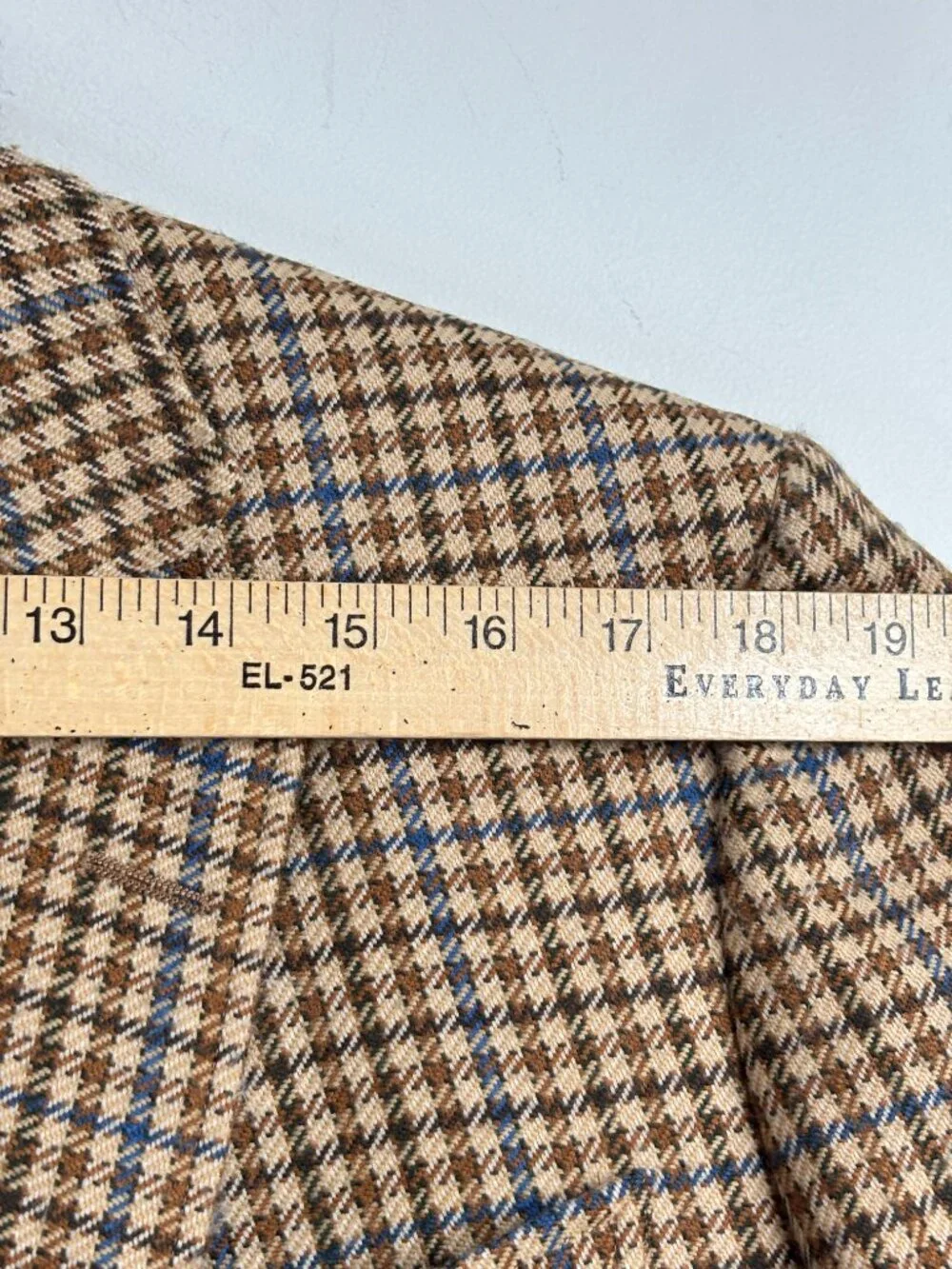 Brooks Brothers 1818 Madison 40R Wool Houndstooth Tweed Blazer Elbow Patches